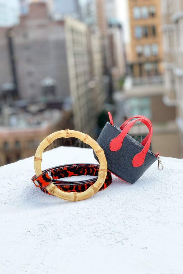 Red, durable pet accessories. Designed in New York, Crafted in Italy.