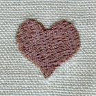 Heart embroidery emoji