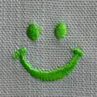 Smile embroidery emoji