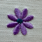 Sunflower embroidery emoji
