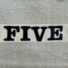 Bold embroidery font example