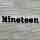 Collegiate embroidery font example
