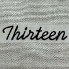 Noble embroidery font example